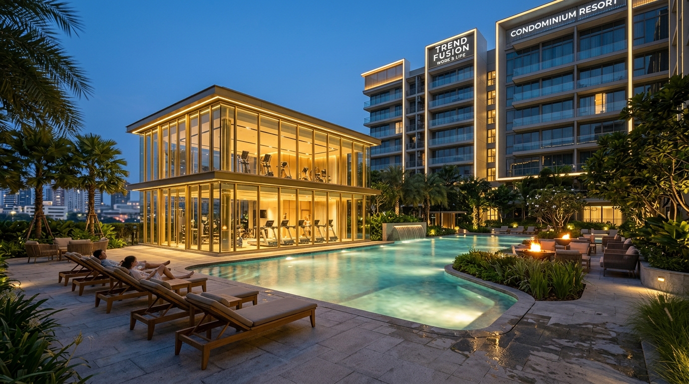 Piscina e deck resort